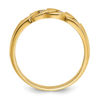 14k IBGoodman Men's Link Design Diamond Complete Ring-B60614