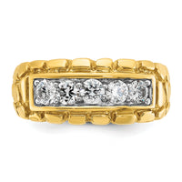 14k IBGoodman Men's Diamond Nugget Complete Ring-B60620