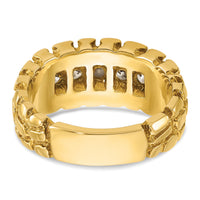 14k IBGoodman Men's Diamond Nugget Complete Ring-B60620