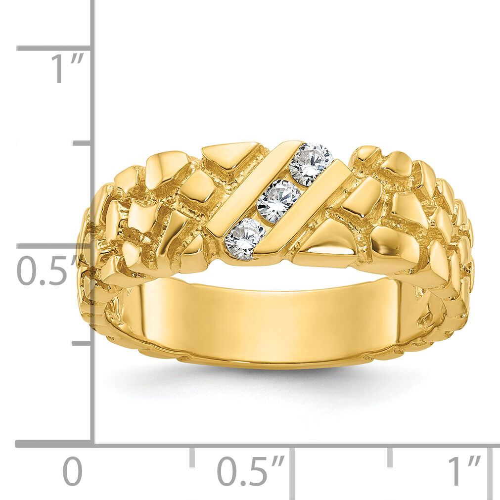 10k IBGoodman Men's Diamond Nugget Ring Mounting-B60646