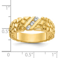 10k IBGoodman Men's Diamond Nugget Ring Mounting-B60646