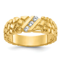 10k IBGoodman Men's Diamond Nugget Ring Mounting-B60646