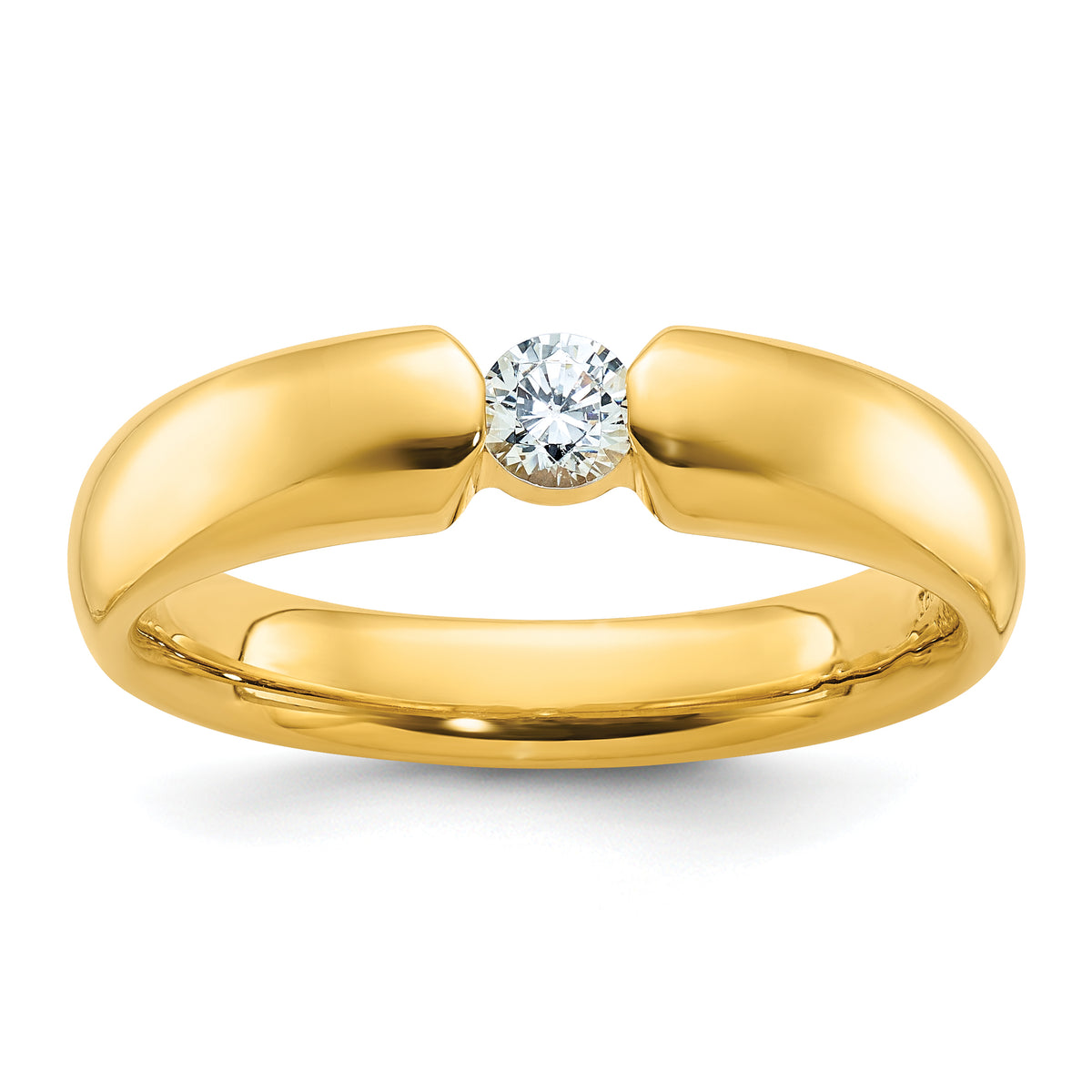 14k IBGoodman Men's Diamond Complete Ring-B61920-4YAA