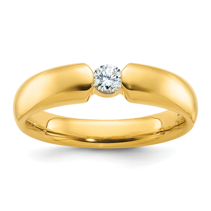 14k IBGoodman Men's Diamond Complete Ring-B61920-4YAA