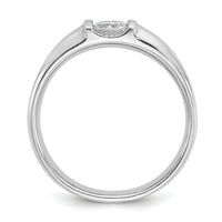 14k White Gold 1/2 ct Lab Grown Diamond VS/SI+ G+ Complete Men's Ring-B63072
