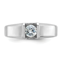 14k White Gold 1/2 ct Lab Grown Diamond VS/SI+ G+ Complete Men's Ring-B63072