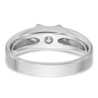 14k White Gold 1/2 ct Lab Grown Diamond VS/SI+ G+ Complete Men's Ring-B63072