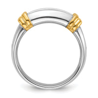 14k Two-tone 1 ct Lab Grown Diamond VS/SI+ G+ Complete Men's Ring-B63180
