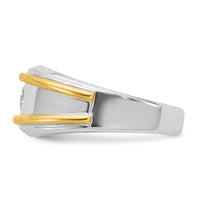 14k Two-tone 1/2 ct Lab Grown Diamond VS/SI+ G+ Complete Men's Ring-B63189