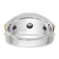 14k Two-tone 1/2 ct Lab Grown Diamond VS/SI+ G+ Complete Men's Ring-B63189