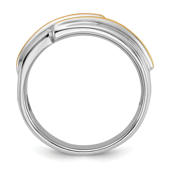 IBGoodman 14k Two-tone Polished Men's 5 Stone Ring Mounting-B63236