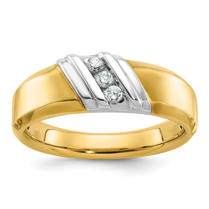 IBGoodman 14k Two-tone Polished Men's Ring Mounting-B63239