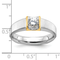 14k Two-tone IBGoodman Men's Diamond Complete Ring-B63258