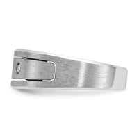 14k WG IBGoodman Men's Polished/Satin/Antiqued Diamond Complete Ring-B63306