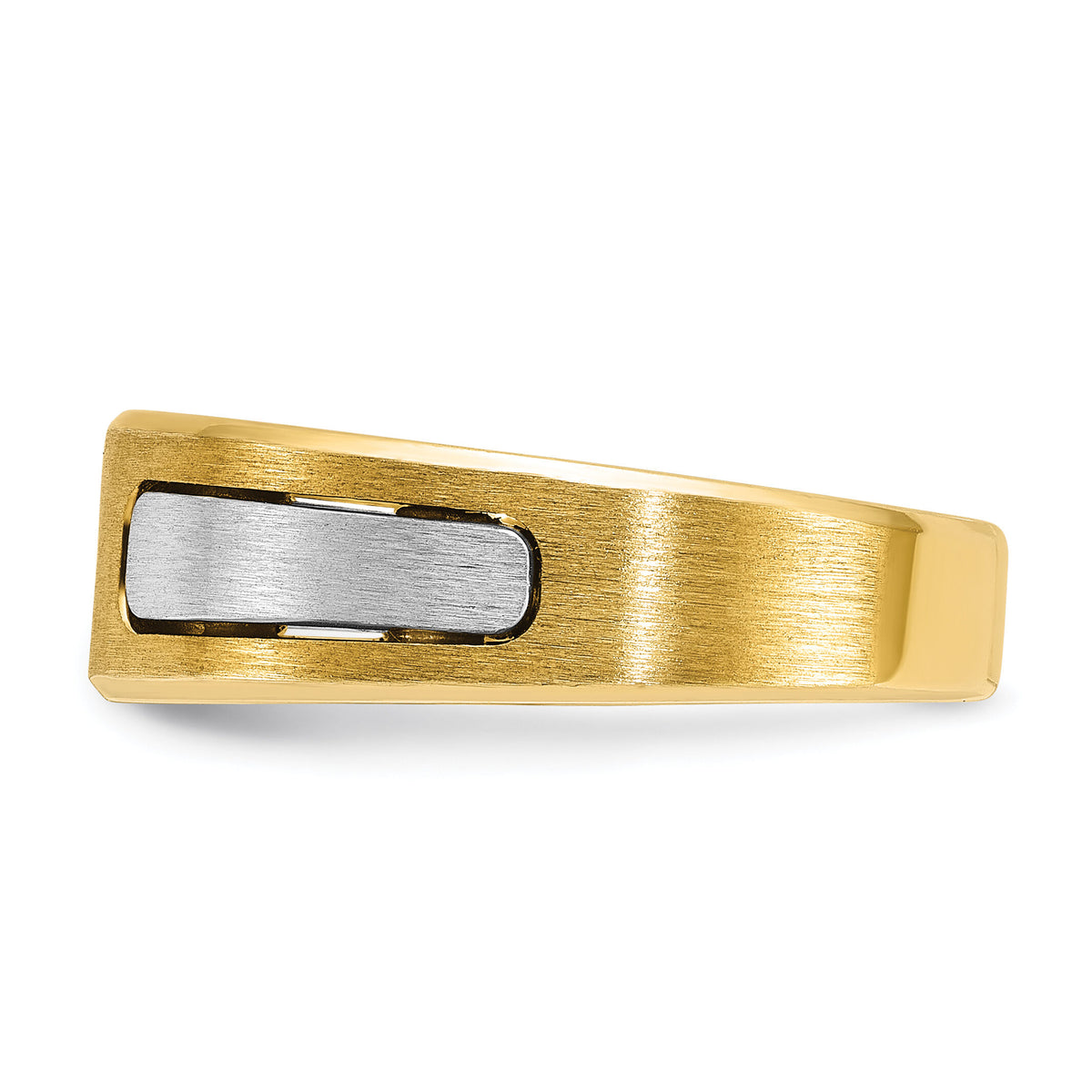 10k Two-tone IBGoodman Men's Polished and Satin Diamond Ring Mounting-B63320