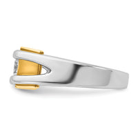 10k Two-tone IBGoodman Men's Diamond Ring Mounting-B63456