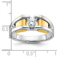 10k Two-tone IBGoodman Men's Diamond Ring Mounting-B63456