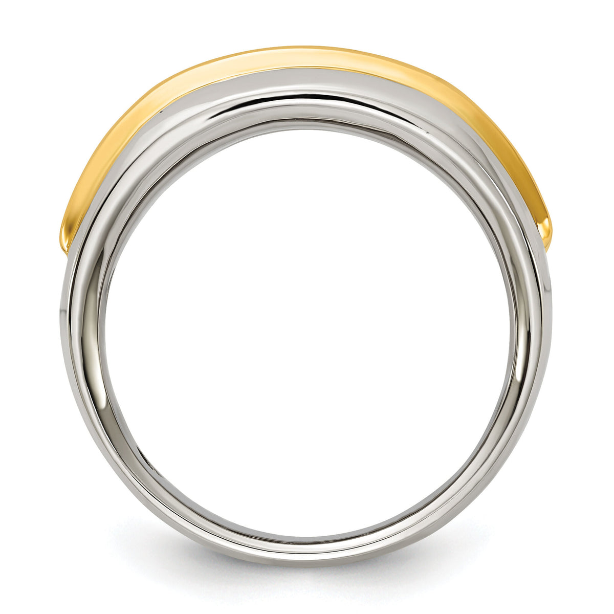 IBGoodman 14k Two-tone 5 Stone Polished Men's Ring Mounting-B63684