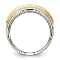 IBGoodman 14k Two-tone 5 Stone Polished Men's Ring Mounting-B63684