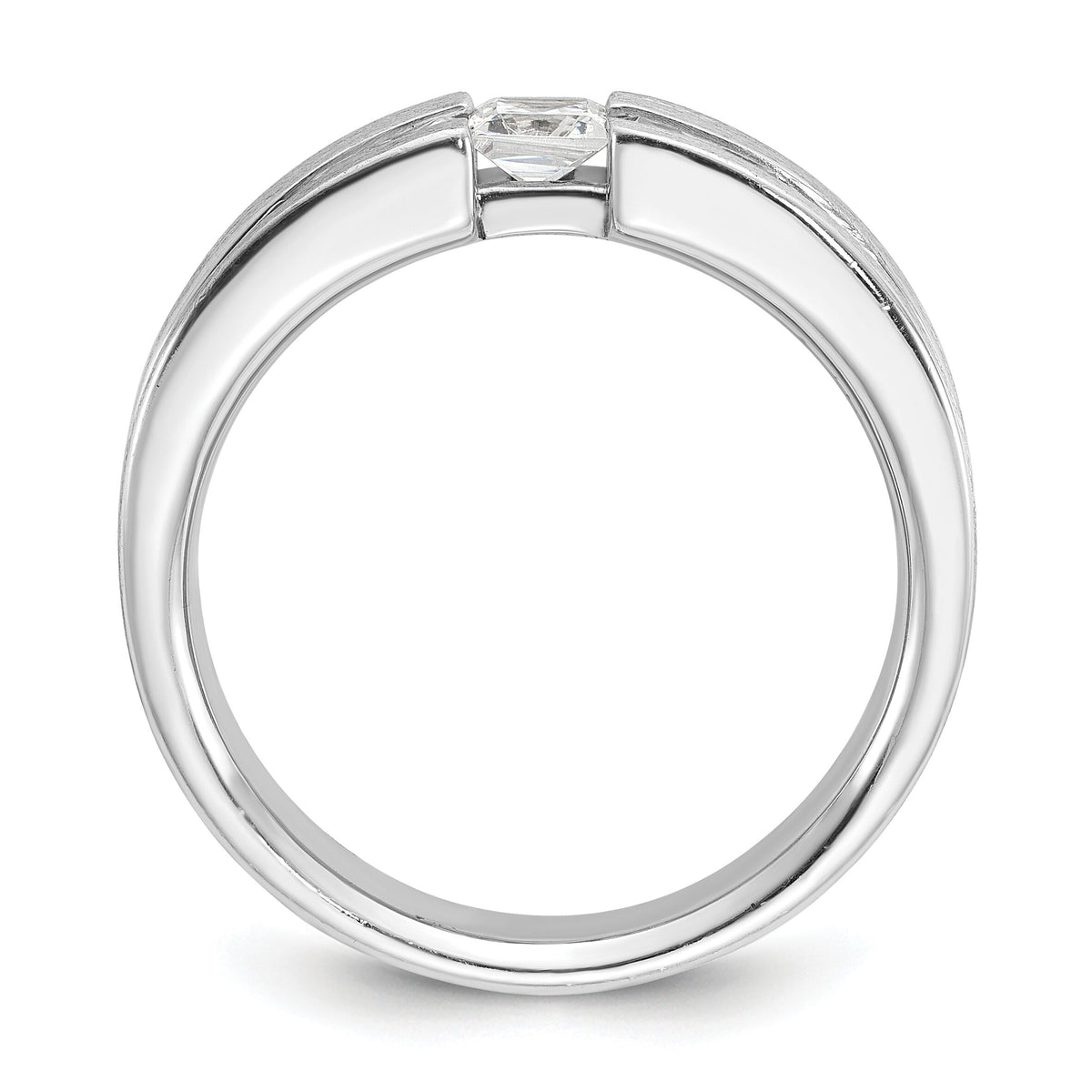 14k White Gold IBGoodman Men's Diamond Complete Ring-B63739