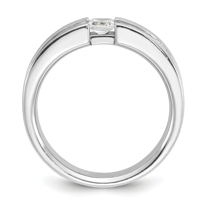 14k White Gold IBGoodman Men's Diamond Complete Ring-B63739