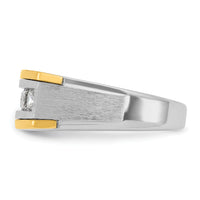 14k Two-tone 1 ct Lab Grown Diamond VS/SI+ G+ Complete Men's Ring-B63774