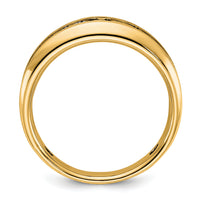 10ky IBGoodman Men's Polished & Brushed Diamond Ring Mounting-B63819