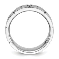 14k White Gold 1/6 ct Lab Grown Diamond VS/SI+ G+ 3 Stone Men's Ring-B63898
