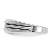10kw IBGoodman Men's Polished Satin & Grooved 5-Stone Ring Mounting-B63996