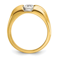 14k IBGoodman Men's Polished Diamond Semi-Mount Ring-B64163