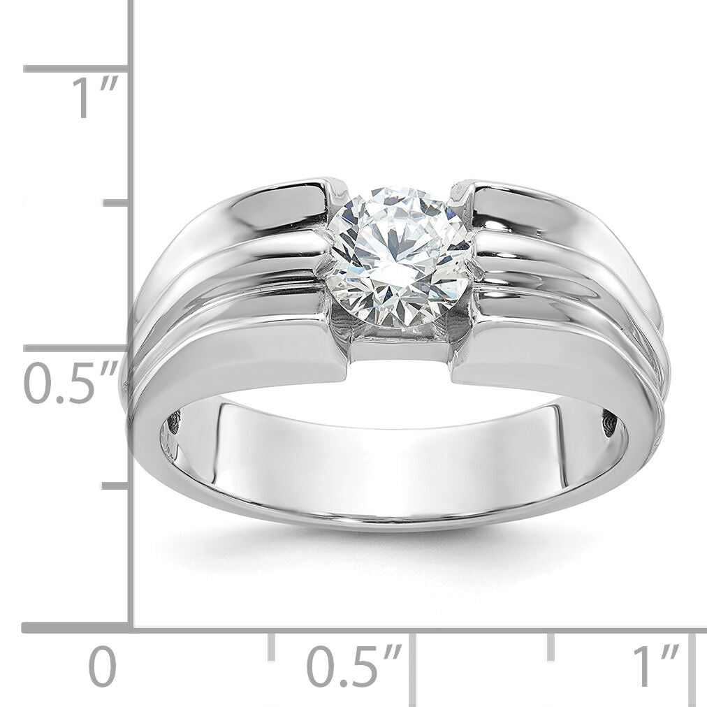 14k White Gold IBGoodman Men's Diamond Ring Mounting-B64164