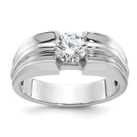 14k White Gold IBGoodman Men's Diamond Ring Mounting-B64164