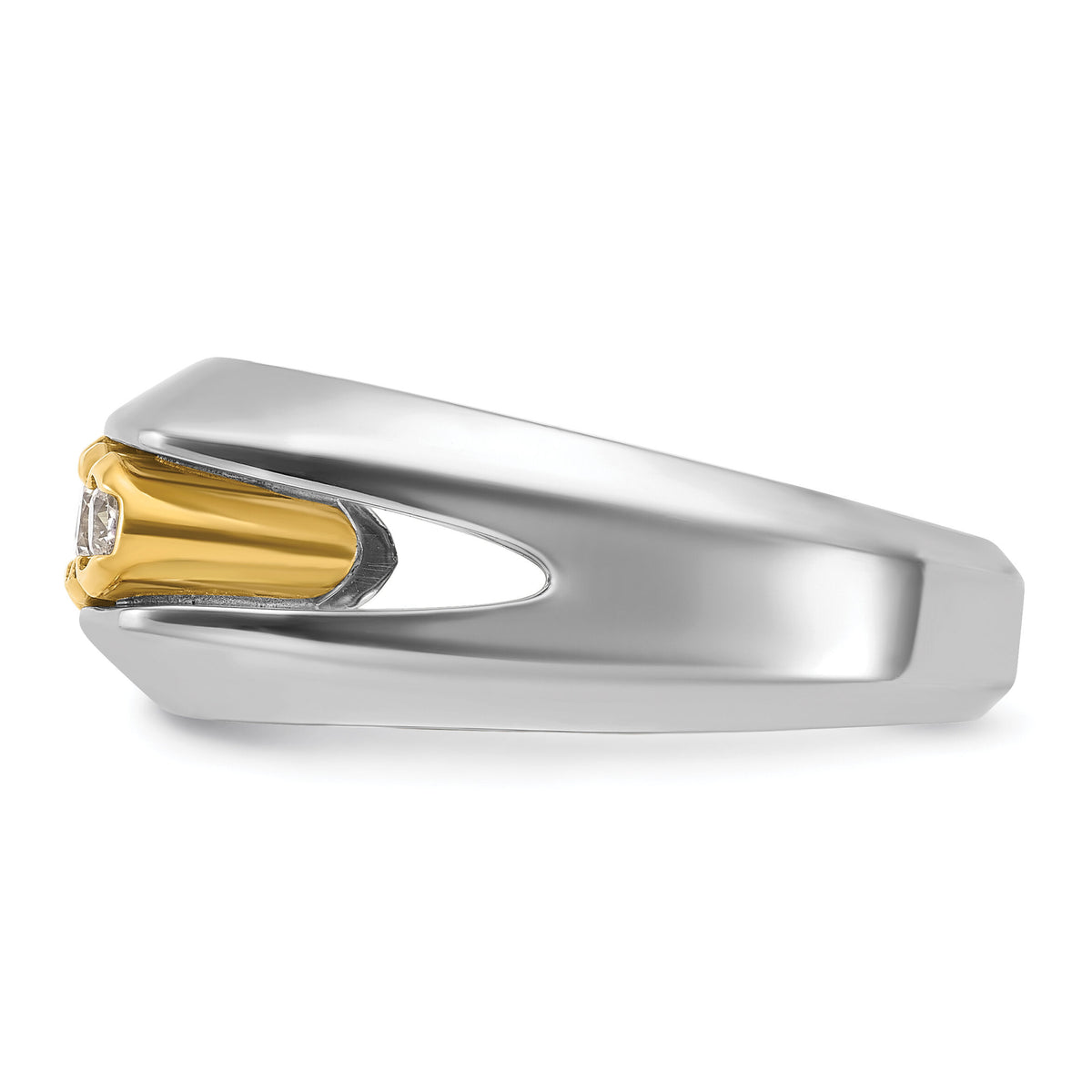 14ktt IBGoodman Men's Polished Graduated 5-Stone Diamond Ring-B64166