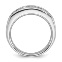14kw IBGoodman Men's Polished & Grooved Square Diamond Ring-B64180