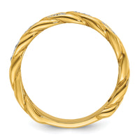 14k IBGoodman Men's Cuban Link Design Diamond Complete Ring-B64185