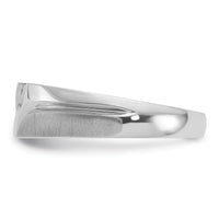 10kw IBGoodman Men's Polished Satin & Grooved 5-Stone Ring Mounting-B64202