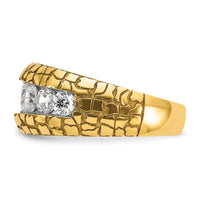 14k 2 ct Lab Grown Diamond VS/SI+ G+ Complete Men's Nugget Ring-B64224