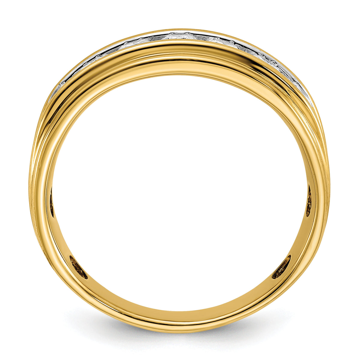 14k 1ct Lab Grown Diamond VS/SI+ G+ Comp Polished Men's Ring-B64225
