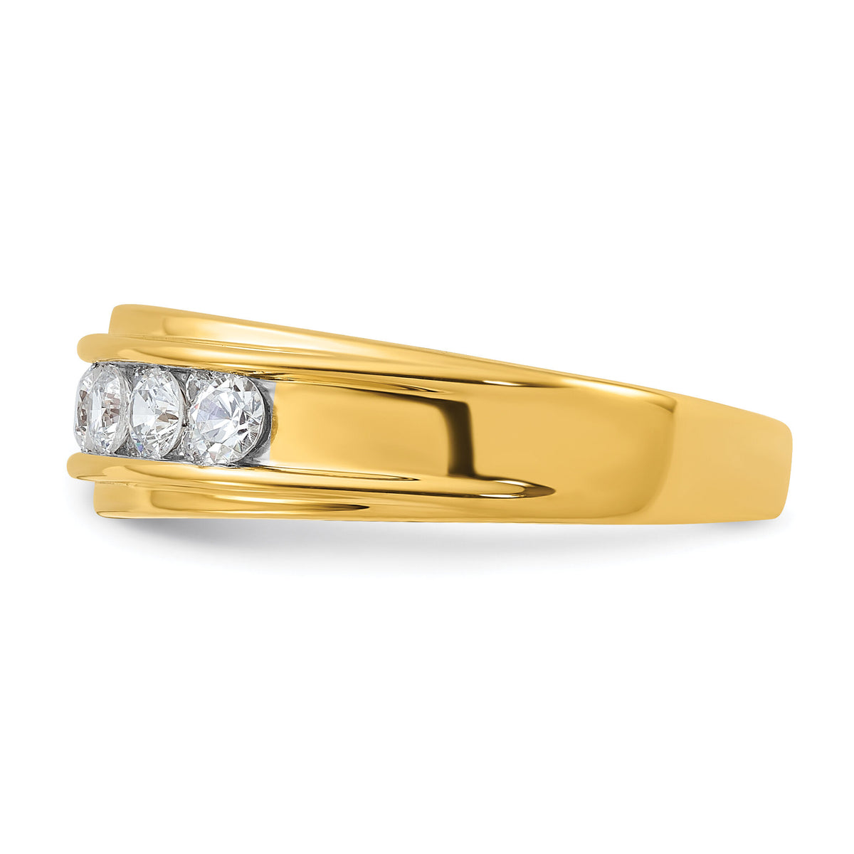 14k 1ct Lab Grown Diamond VS/SI+ G+ Comp Polished Men's Ring-B64225