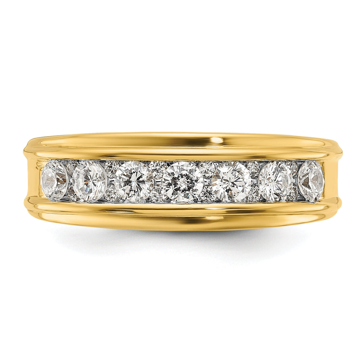14k 1ct Lab Grown Diamond VS/SI+ G+ Comp Polished Men's Ring-B64225