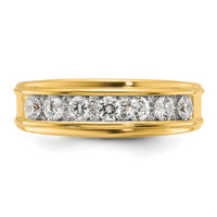 14k 1ct Lab Grown Diamond VS/SI+ G+ Comp Polished Men's Ring-B64225