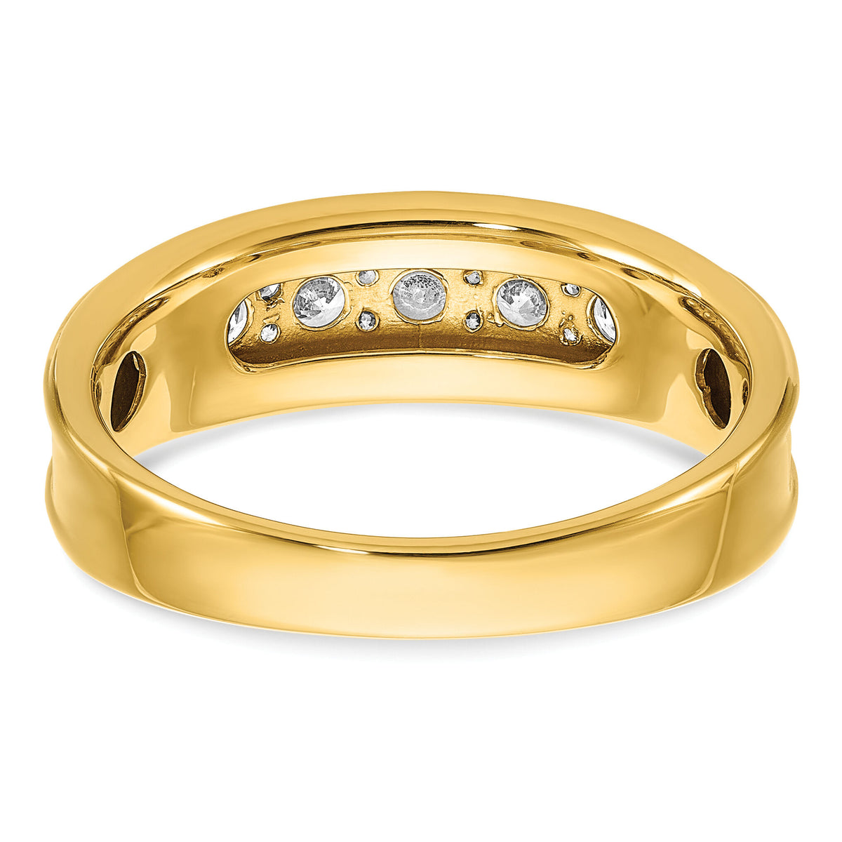14k 1ct Lab Grown Diamond VS/SI+ G+ Comp Polished Men's Ring-B64225