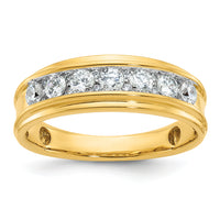 14k 1ct Lab Grown Diamond VS/SI+ G+ Comp Polished Men's Ring-B64225