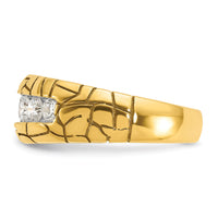 14k 1 ct Lab Grown Diamond VS/SI+ G+ Complete Men's Nugget Ring-B64237
