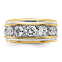14k w/ White RH 3 ct Lab Grown Diamond VS/SI+ G+ Complete Men's Ring-B64268