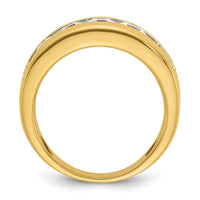 14k with White Rhodium IBGoodman Men's Polished 1.5ctw Diamond Ring-B64271