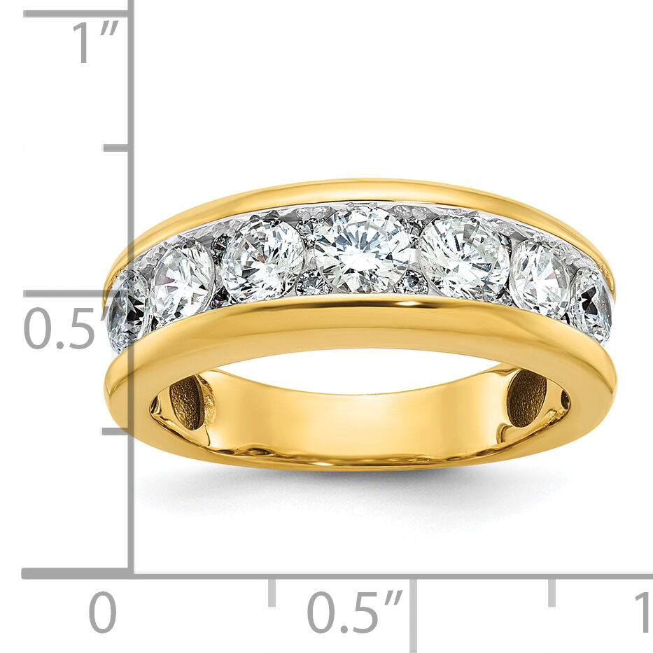14k with White Rhodium IBGoodman Men's Polished 1.5ctw Diamond Ring-B64271