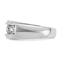 14kw IBGoodman Men's Polished & Grooved 5-Stone Diamond Ring-B64279