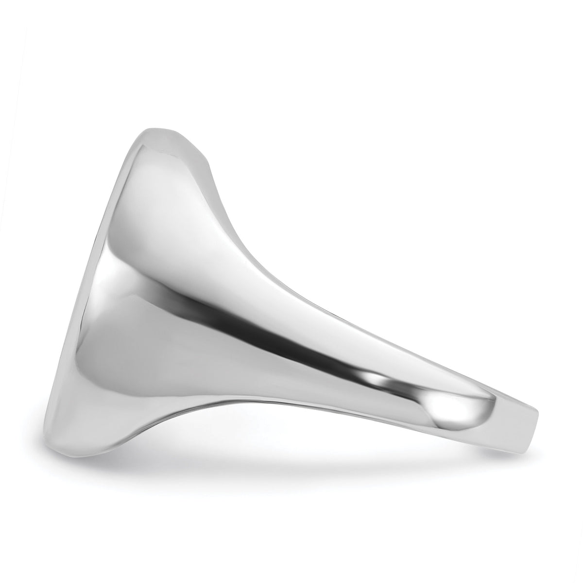14k White Gold IBGoodman Men's Oval Onyx Complete Ring-B84124