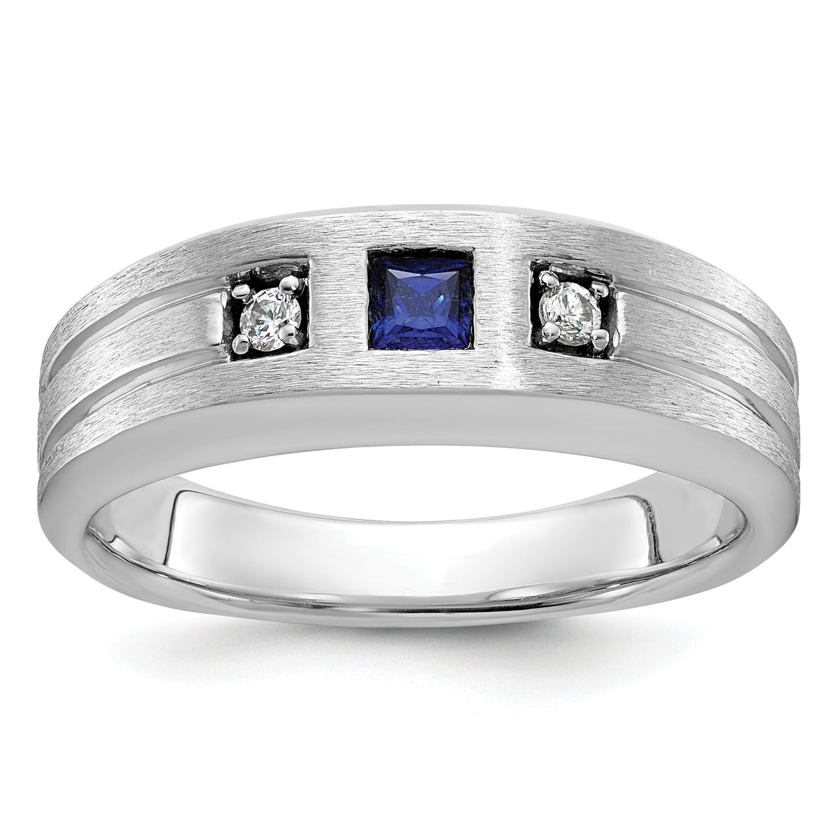 IBGoodman 14k White Gold Men's Ring Mounting-B84523